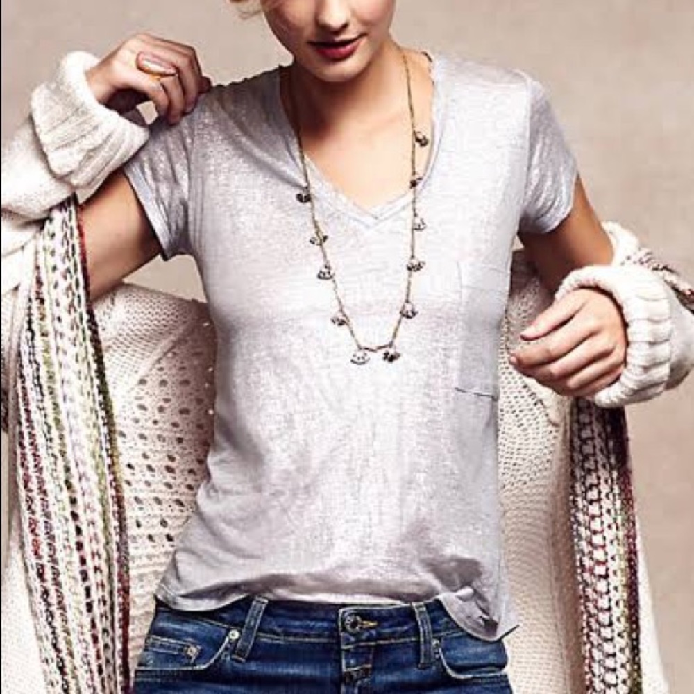 Bordeaux silver tee